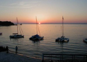 Corsair Trimarans at Sunset