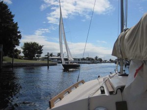 Morris 29 sailing Punta Gorda Isles channel