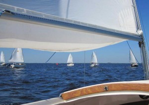 Unreefed Sun Cats starting race two Sun Cat Fleet Starts Race Two
