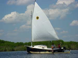 Sailing in kayaking waters